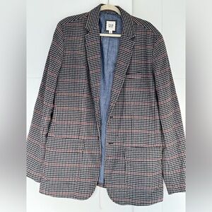 Men’s Gap Plaid Wool Blazer- Used